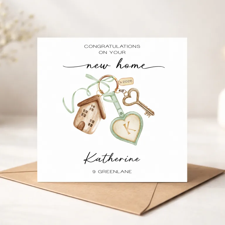 Personalised New Home Cards