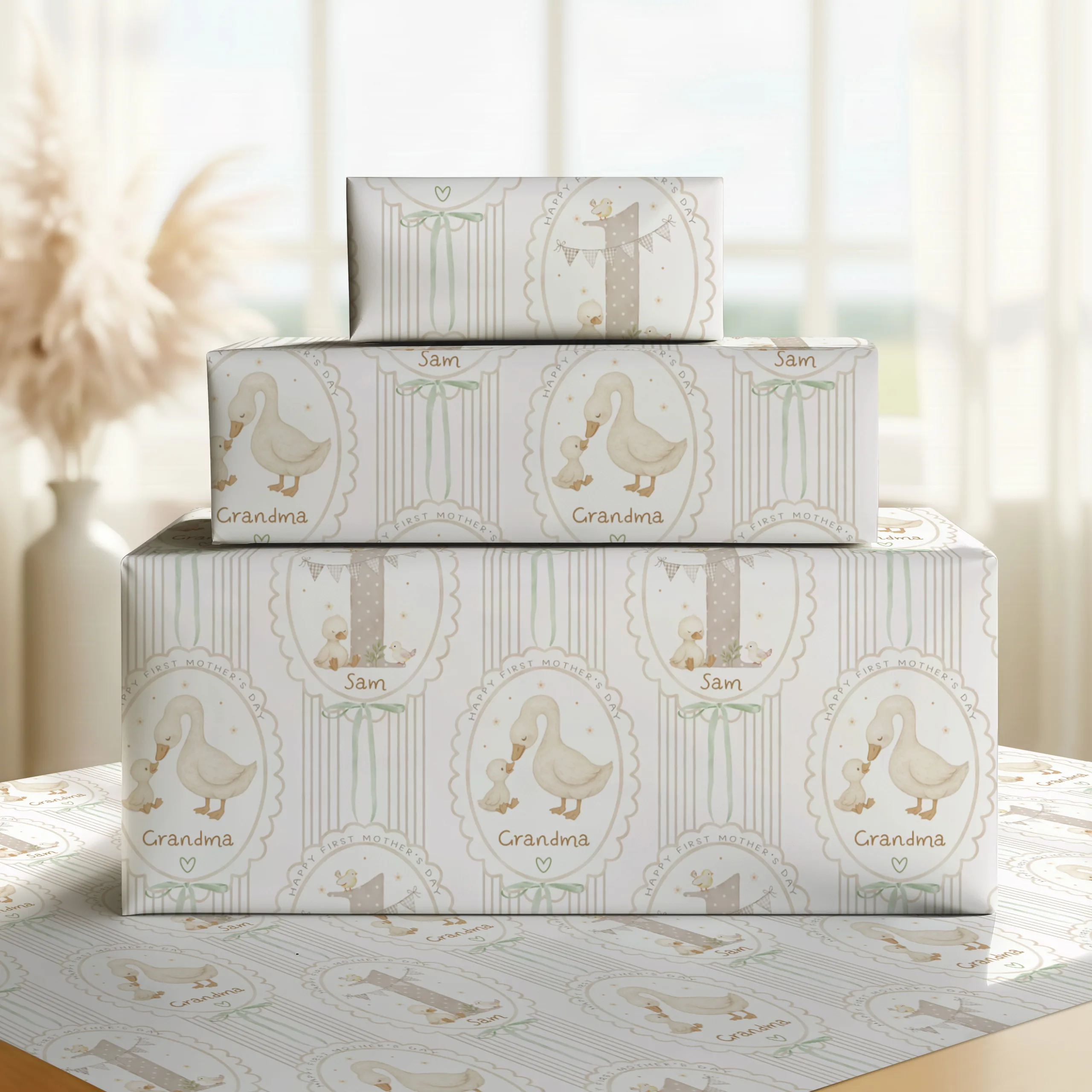 1st Mother's Day Gift Wrapping Paper