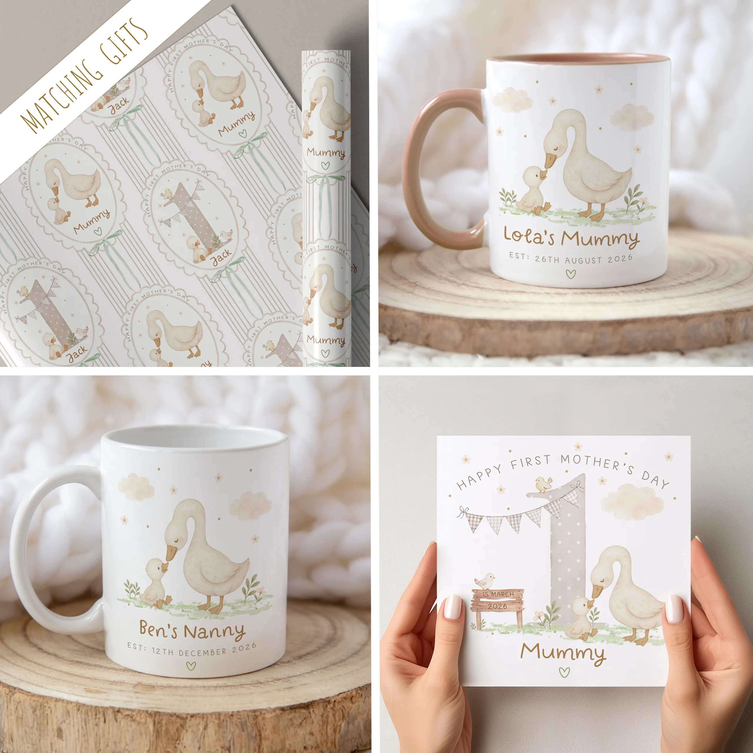 1st Mother's Day Gift Wrapping Paper