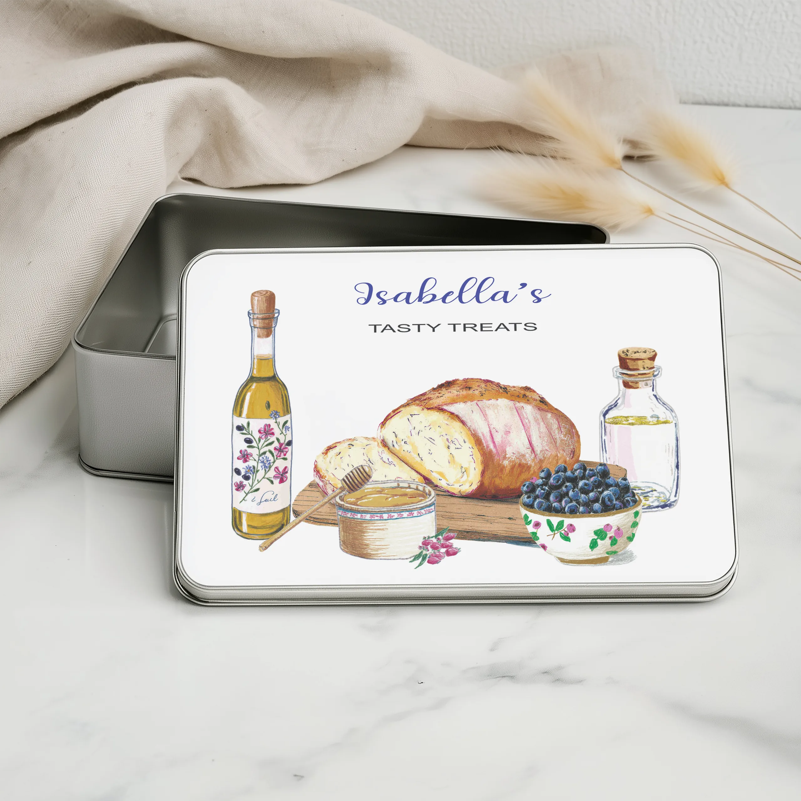 Personalised Metal Baking Tin