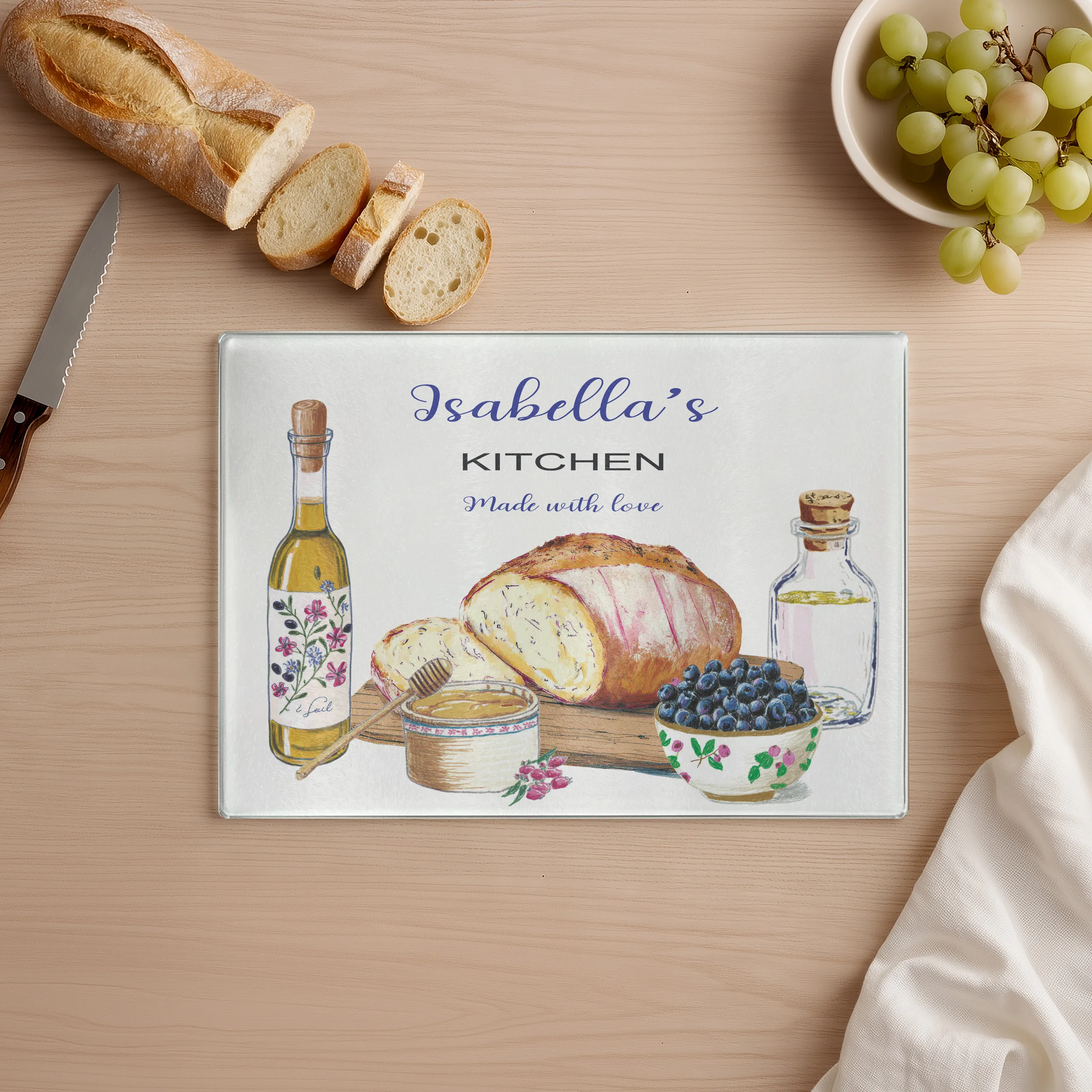 Personalised Glass Chopping Board