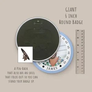 Large Photo Birthday Badge