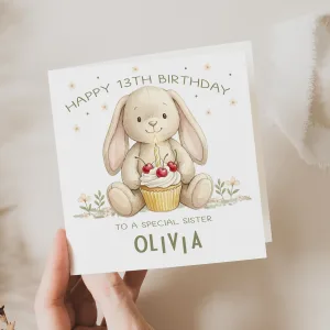 Personalised Jellycat Birthday Card