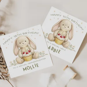 Personalised Jellycat Birthday Card
