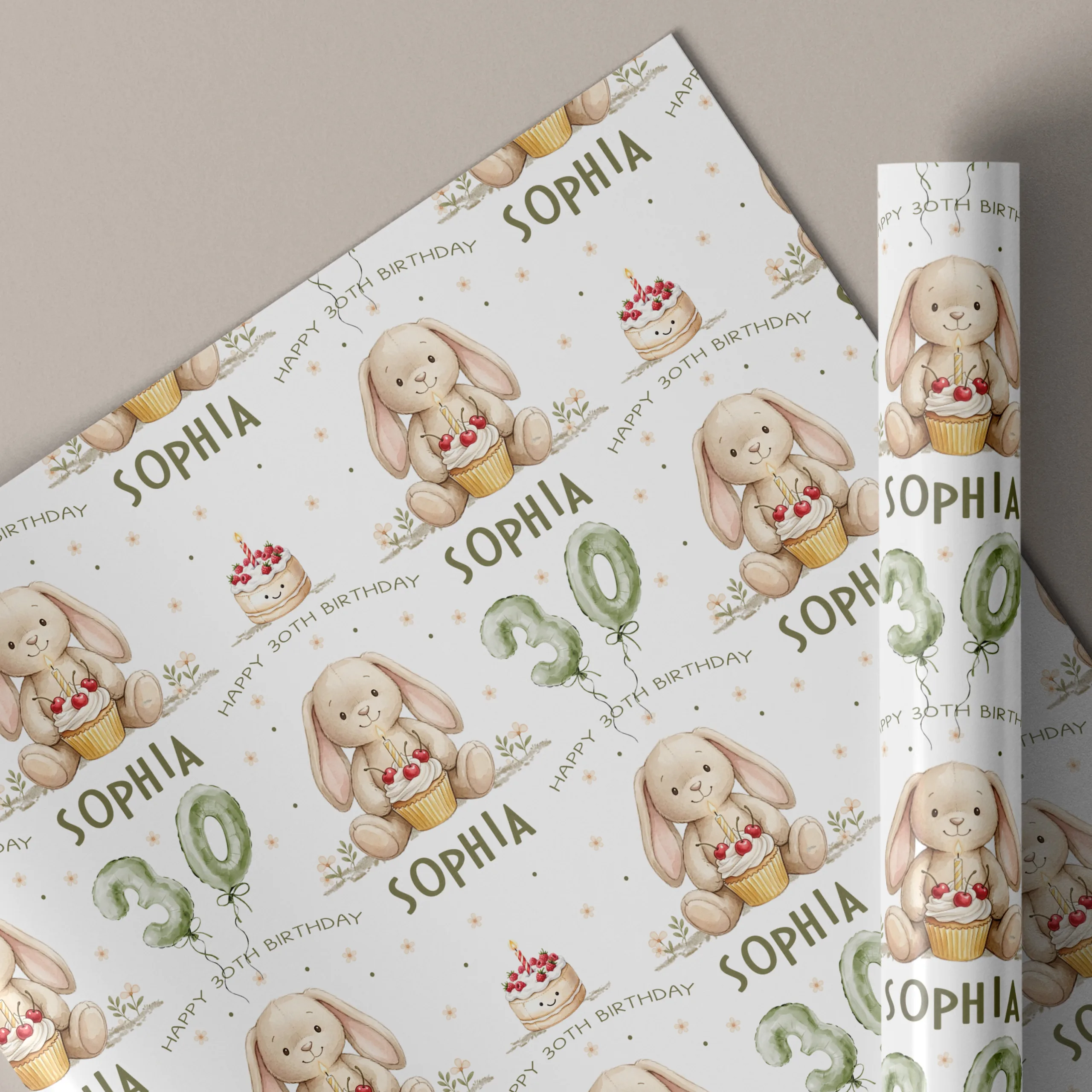 Jellycat Birthday Gift Wrapping Paper