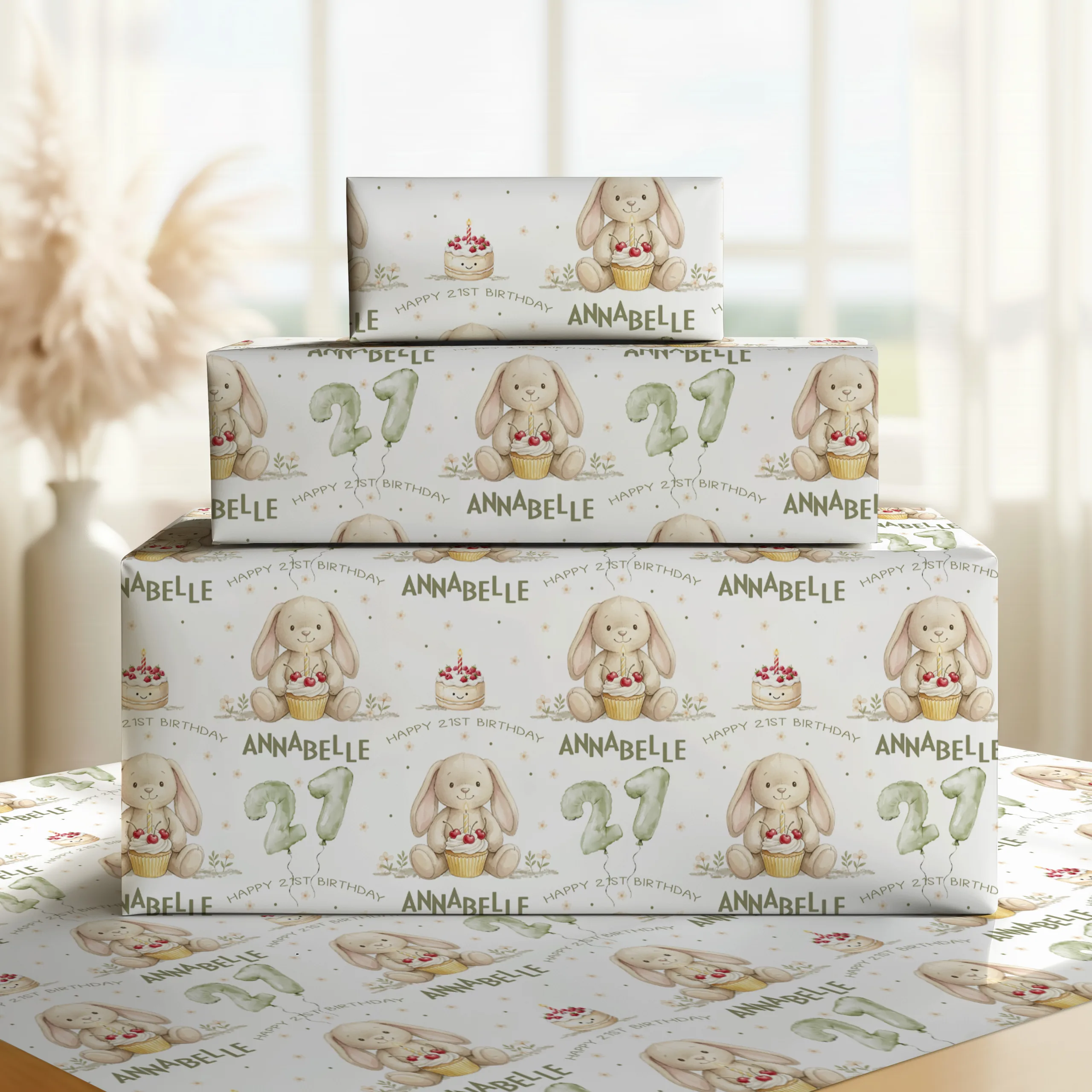 Jellycat Birthday Gift Wrapping Paper