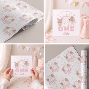 Girls 1st Birthday Card