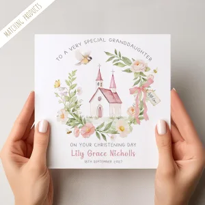 Personalised Christening Card