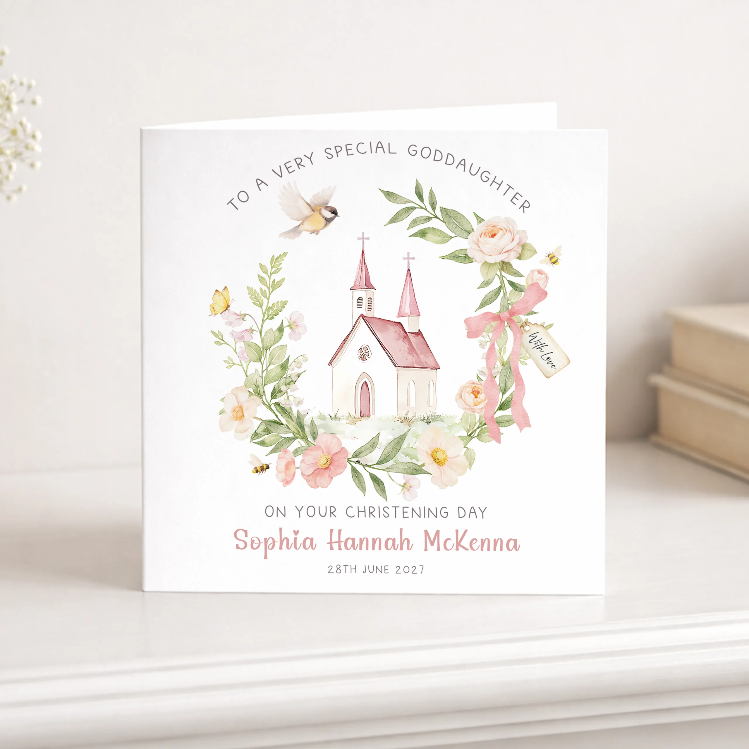 Personalised Christening Card