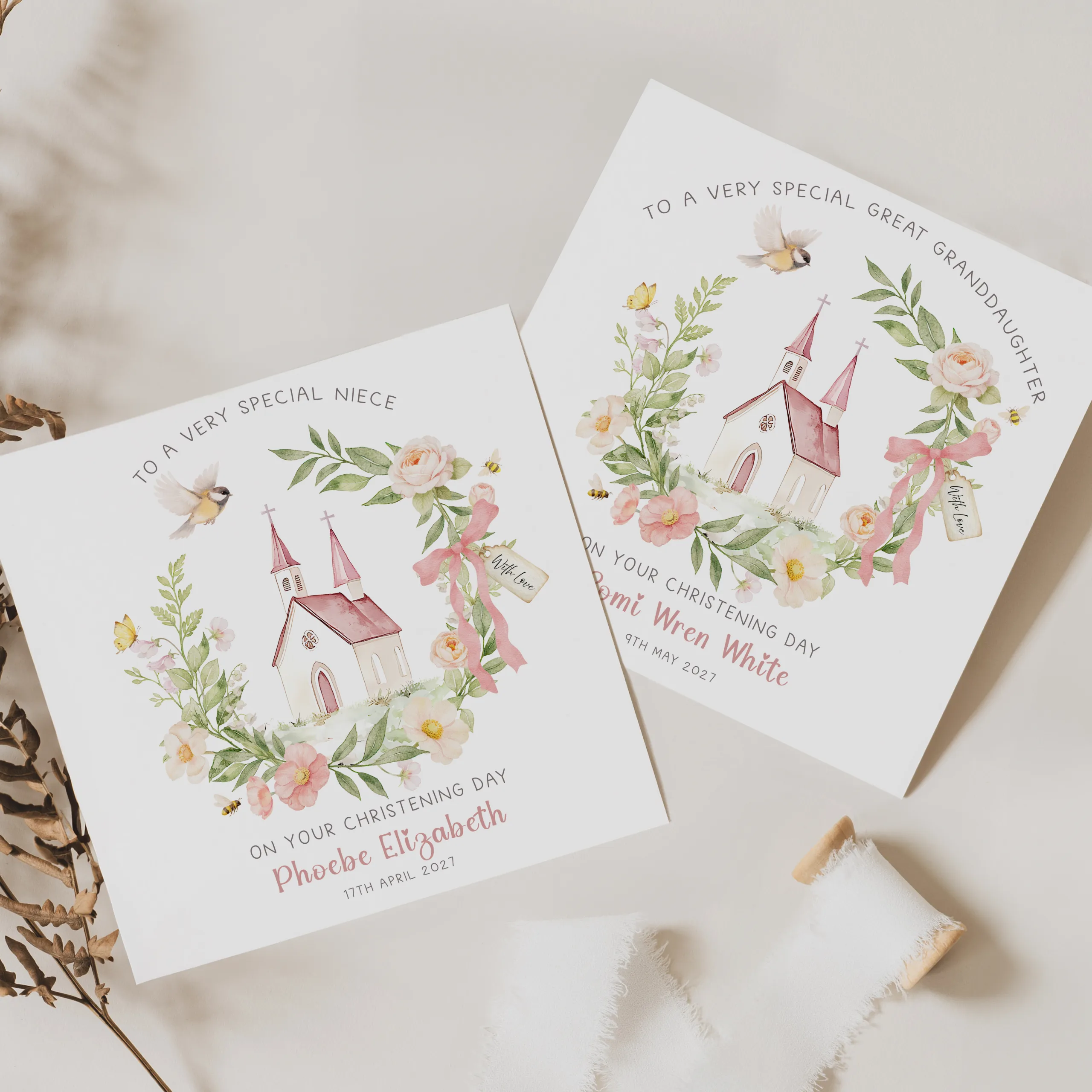Personalised Christening Card