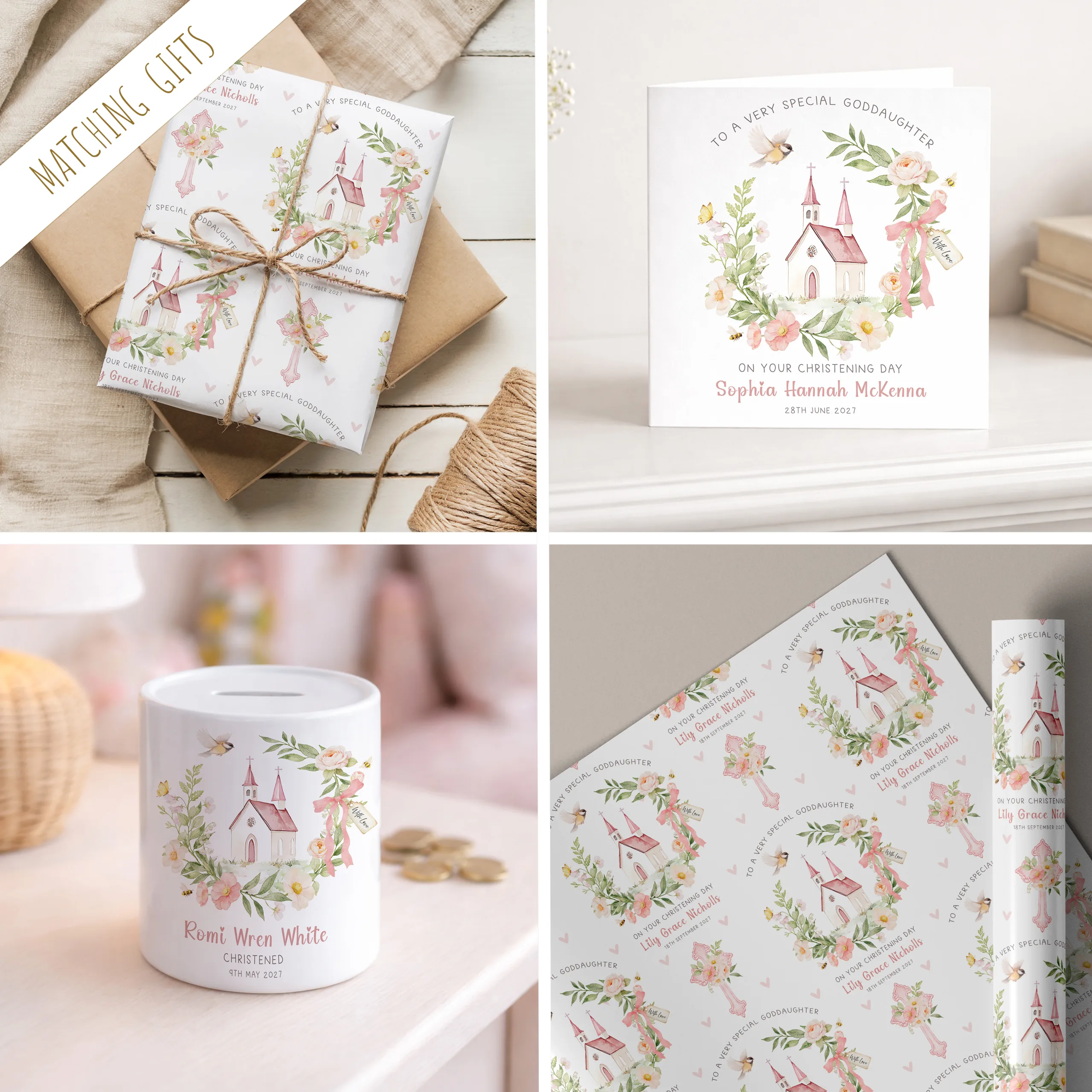 Personalised Christening Card