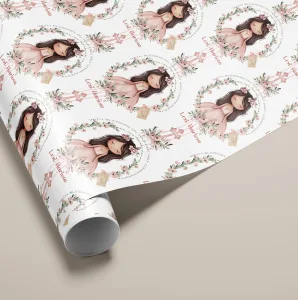 Personalised Christening Gift Wrapping Paper
