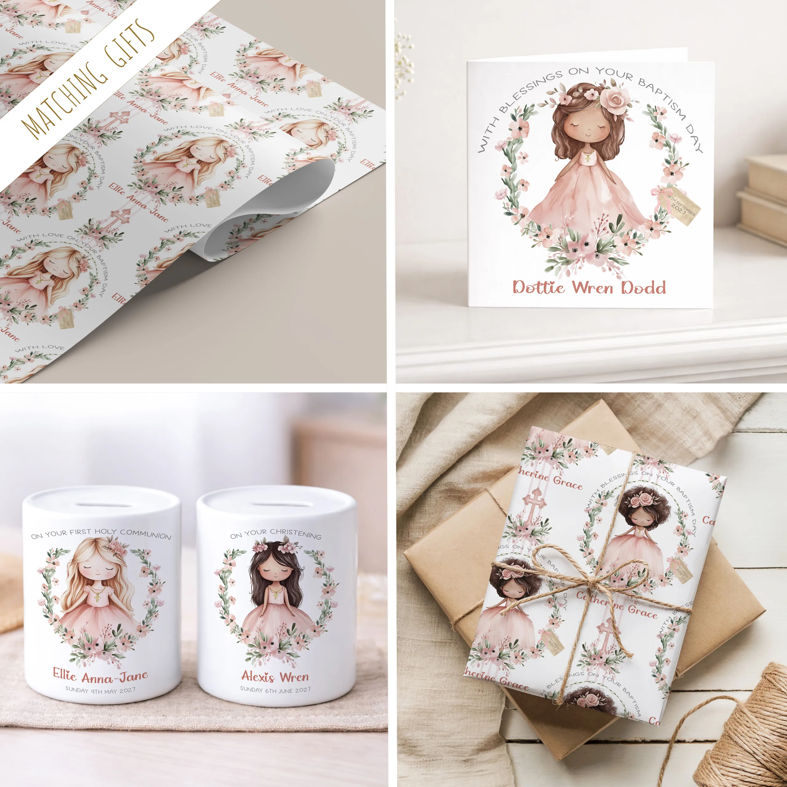 Personalised Baptism Money Pot