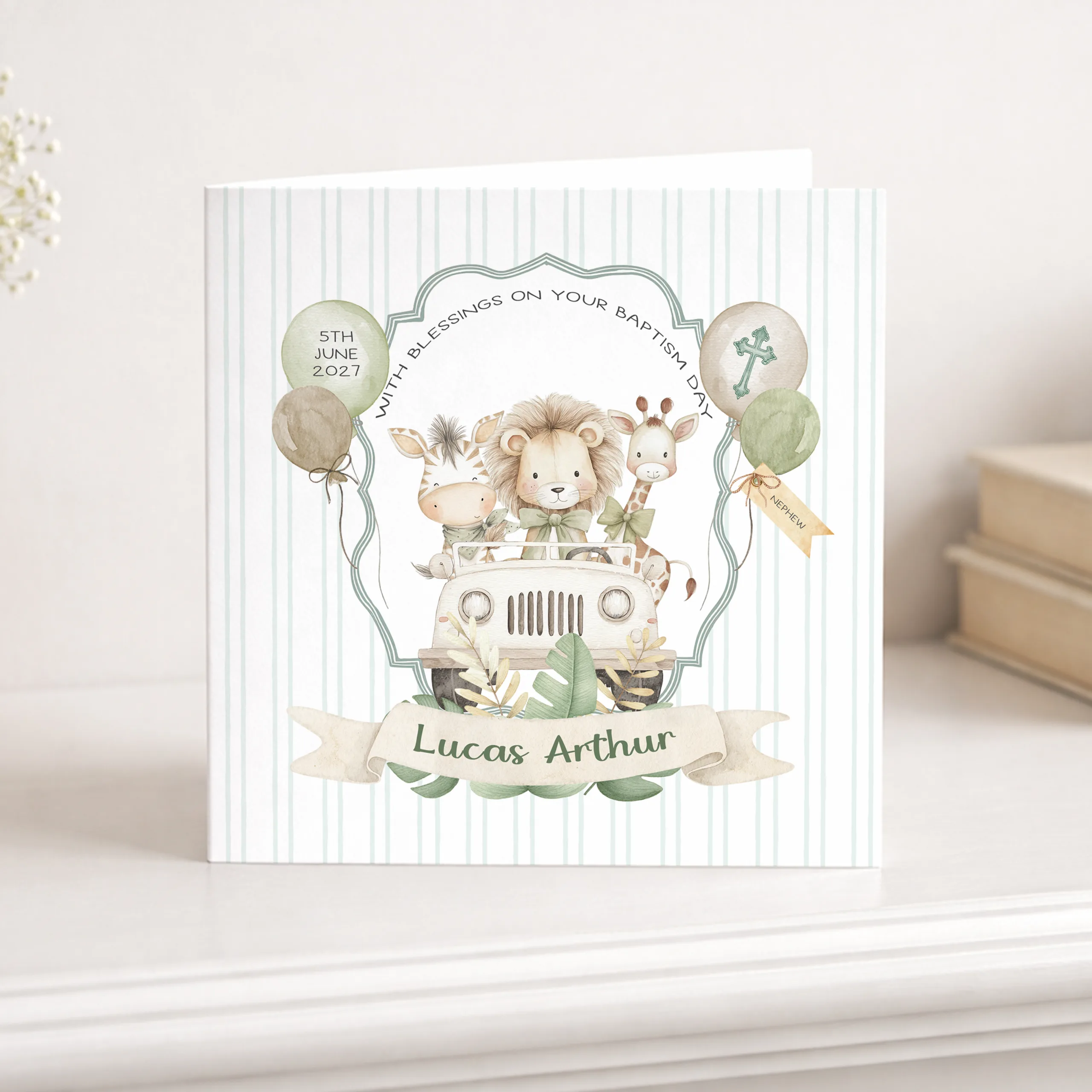 Boys Christening Card