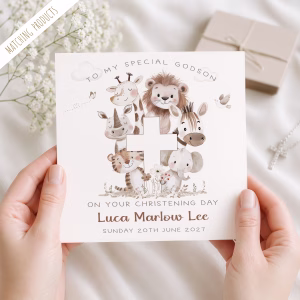 Personalised Christening Card