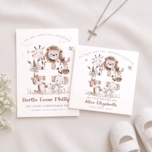 Personalised Christening Card