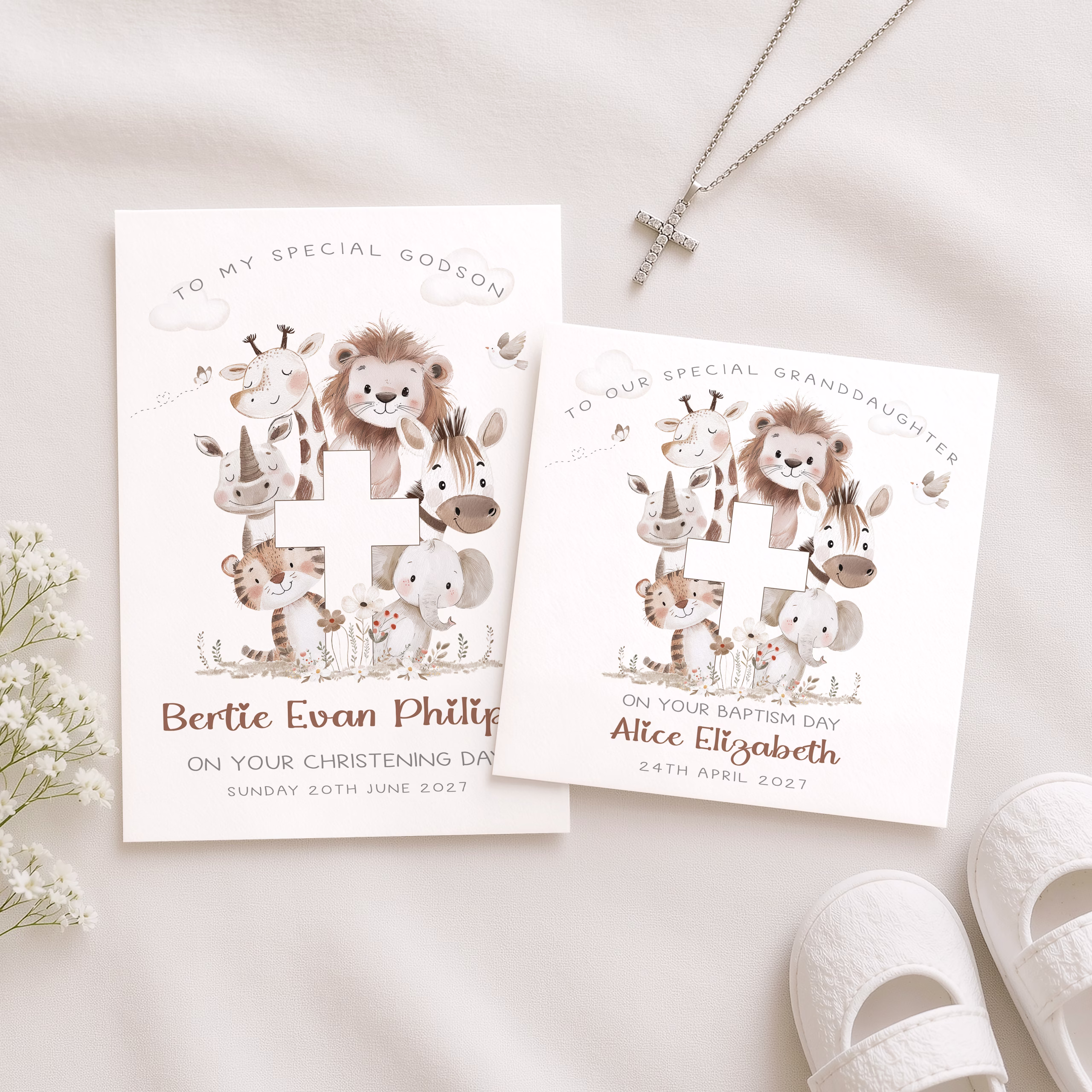 Personalised Christening Card
