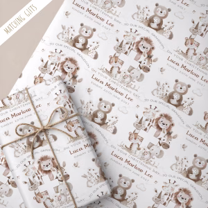 Christening Gift Wrapping Paper