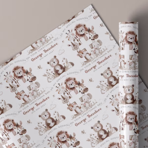 Christening Gift Wrapping Paper