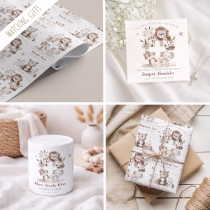 Christening Gift Wrapping Paper