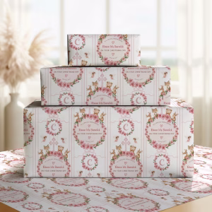 Christening Gift Wrapping Paper