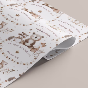 Naming Day Gift Wrapping Paper