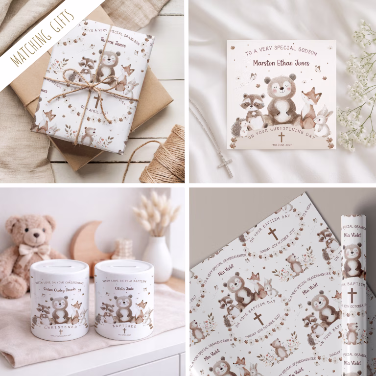 Christening, Baptism, Naming Day Gift Wrapping Paper