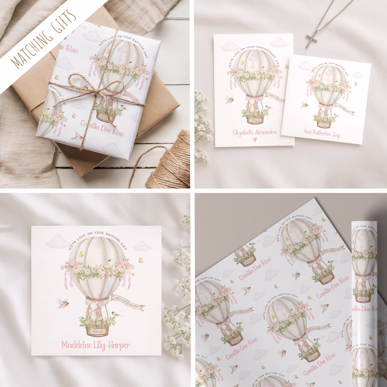 Christening, Baptism, Naming Day Gift Wrapping Paper