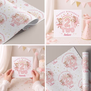 Girls 2nd Birthday Card