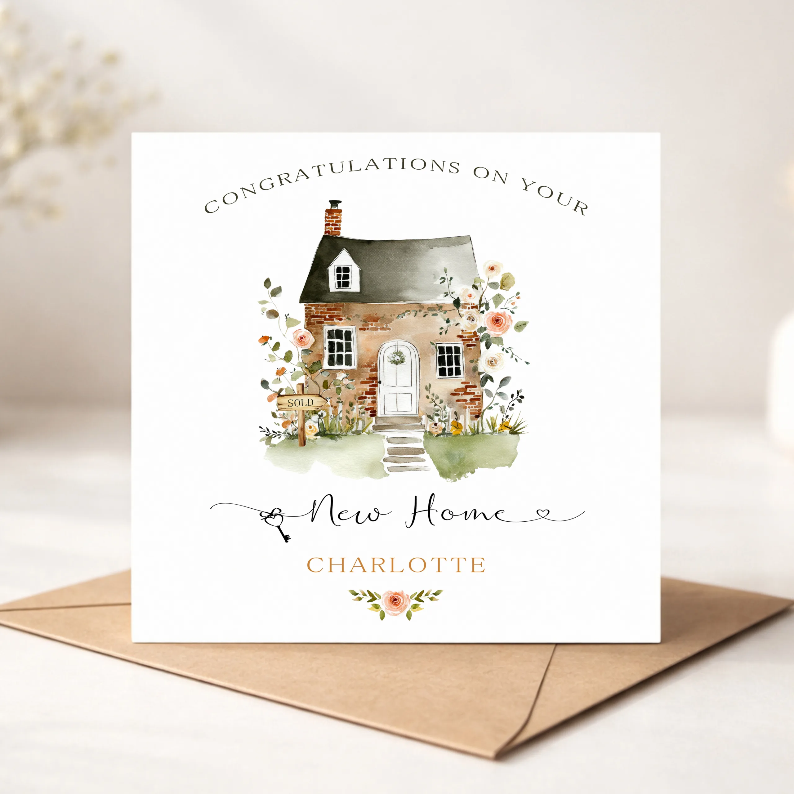 Personalised New Home Card