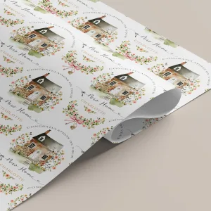 Personalised New Home Gift Wrapping Paper