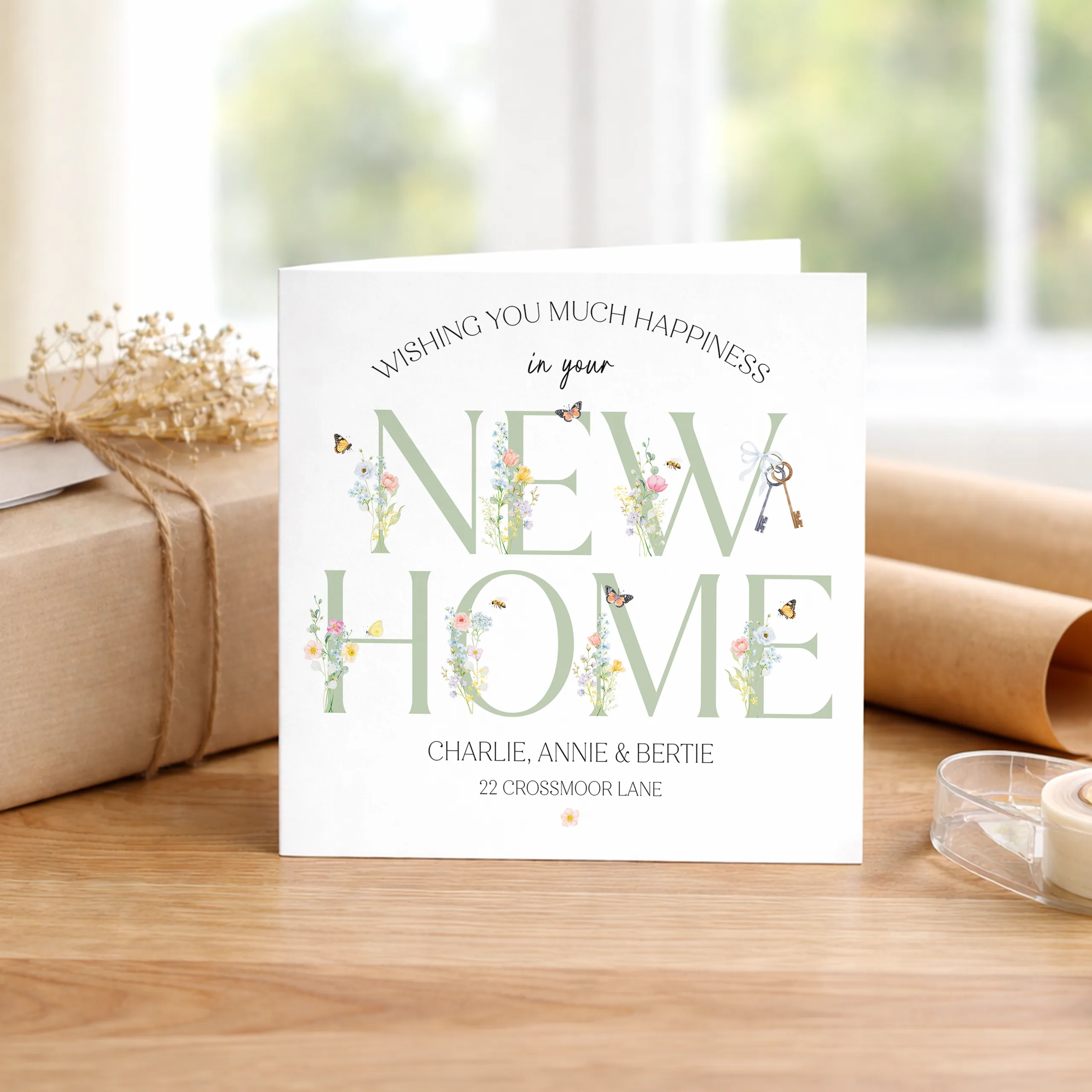 personalised new home card