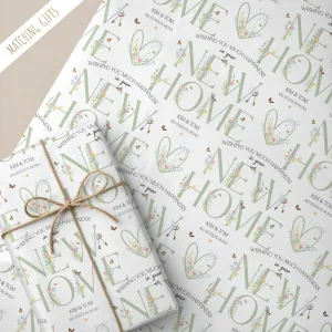 Personalised New Home Gift Wrapping Paper