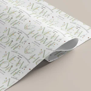 Personalised New Home Gift Wrapping Paper