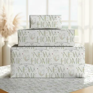 Personalised New Home Gift Wrapping Paper