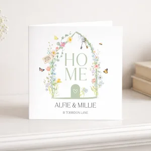 Personalised New Home Card