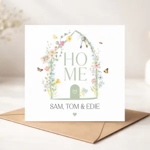 Personalised New Home Card