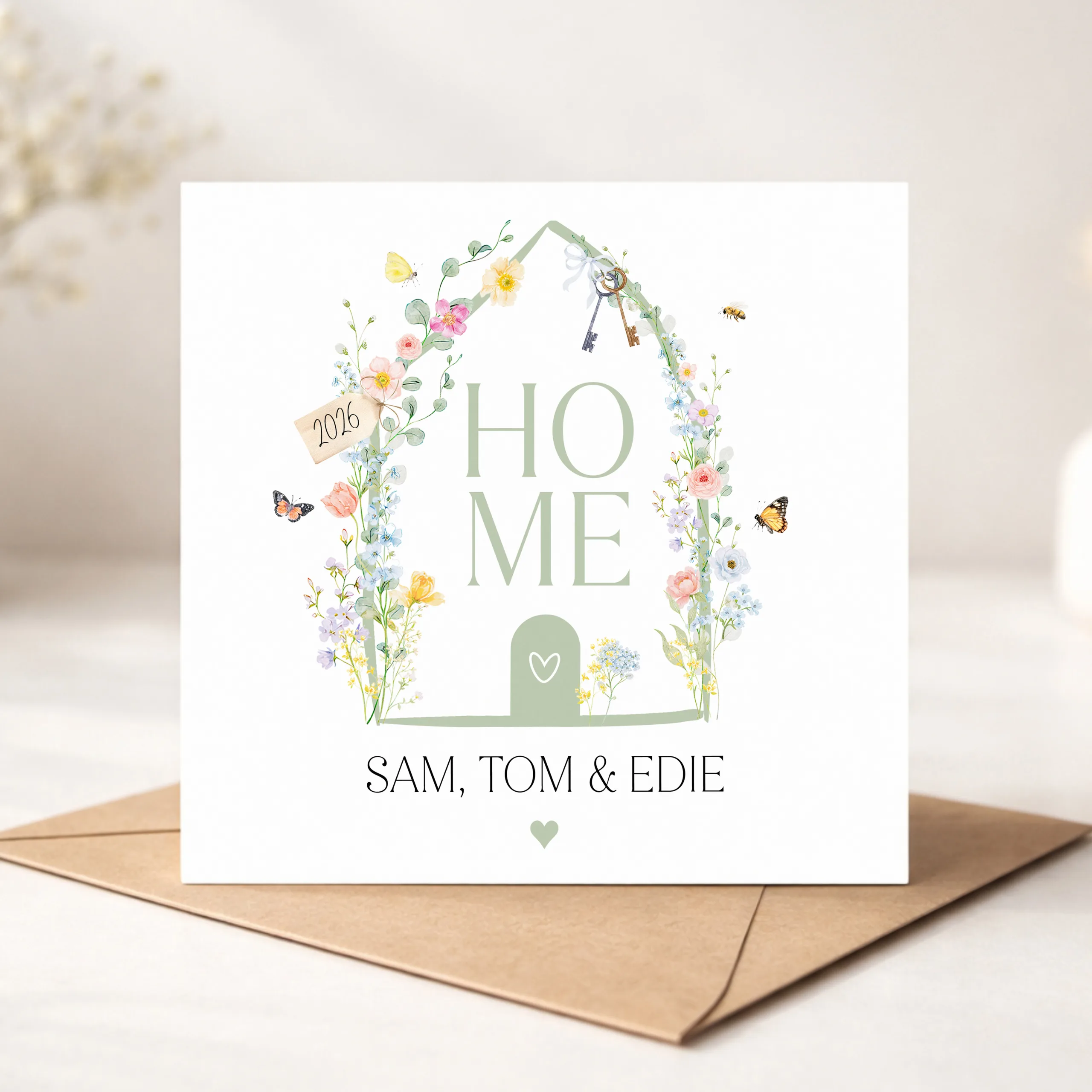 Personalised New Home Card