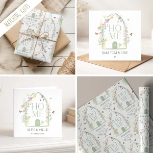 Personalised New Home Gift Wrapping Paper