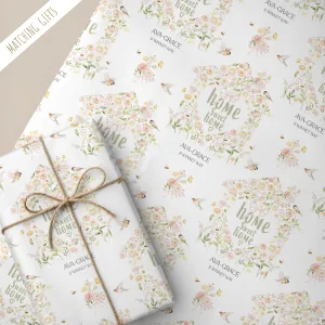 Personalised New Home Gift Wrapping Paper