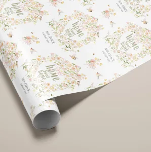 Personalised New Home Gift Wrapping Paper