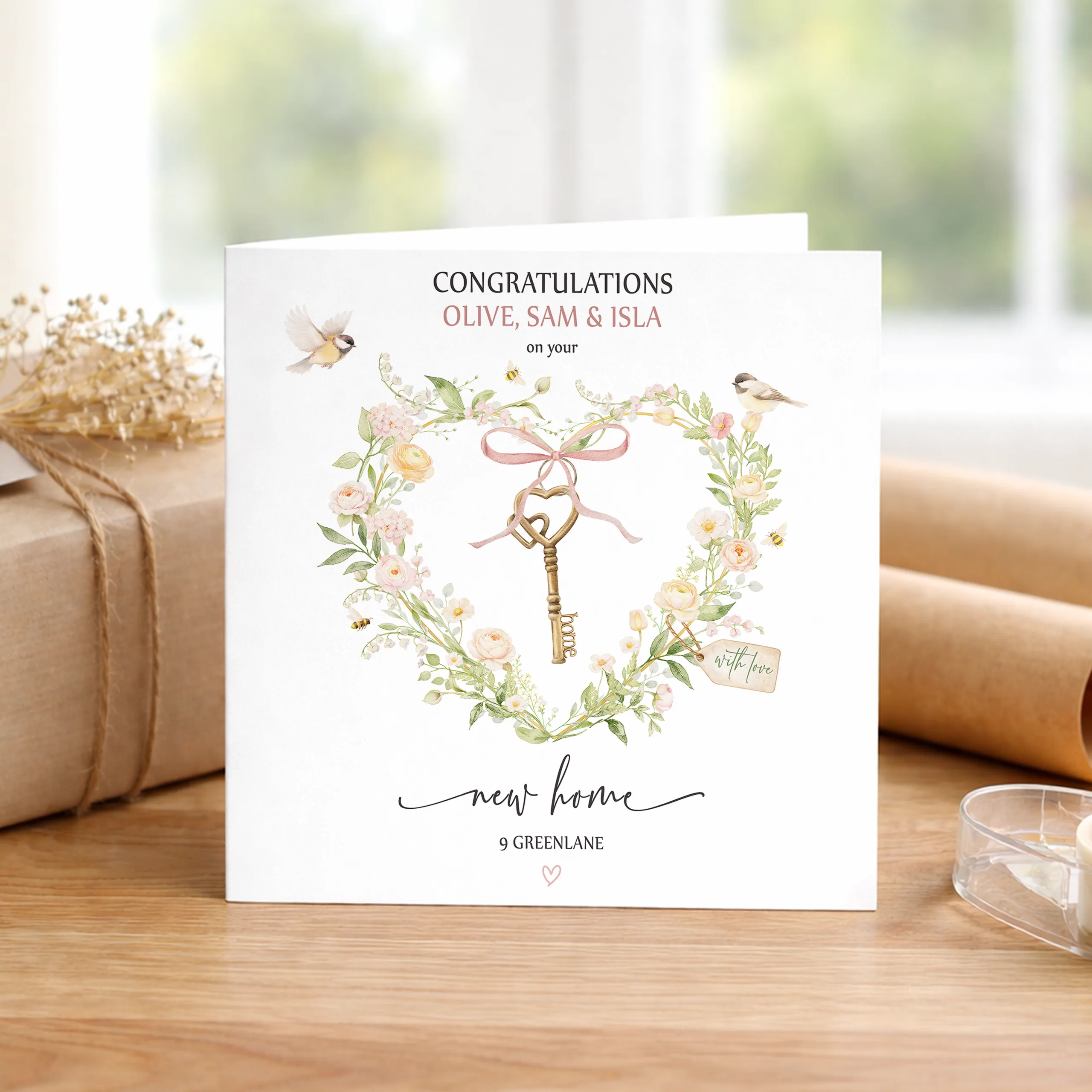 Personalised New Home Card