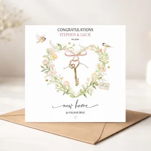 Personalised New Home Card
