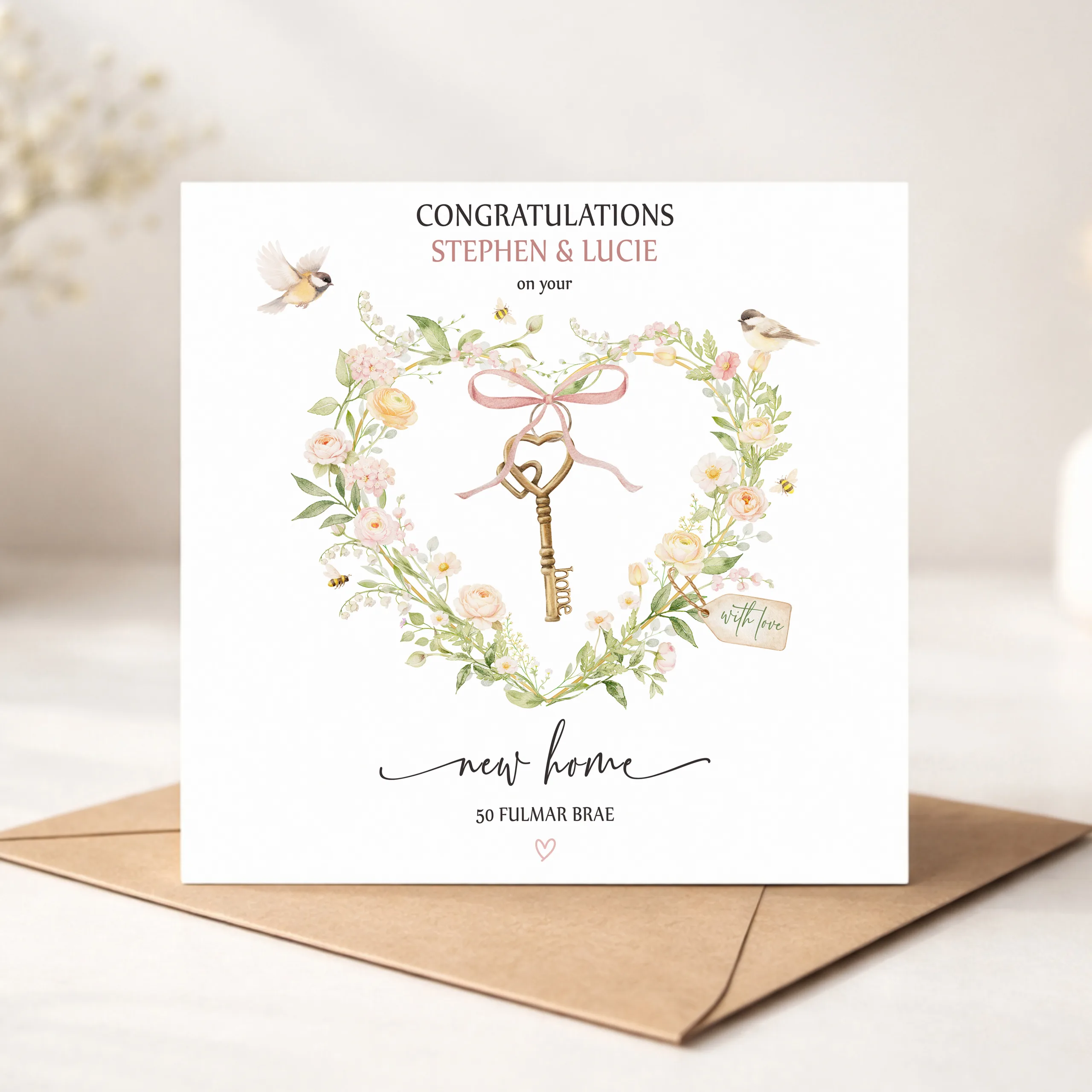 Personalised New Home Card