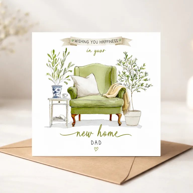 Personalised New Home Card with Names