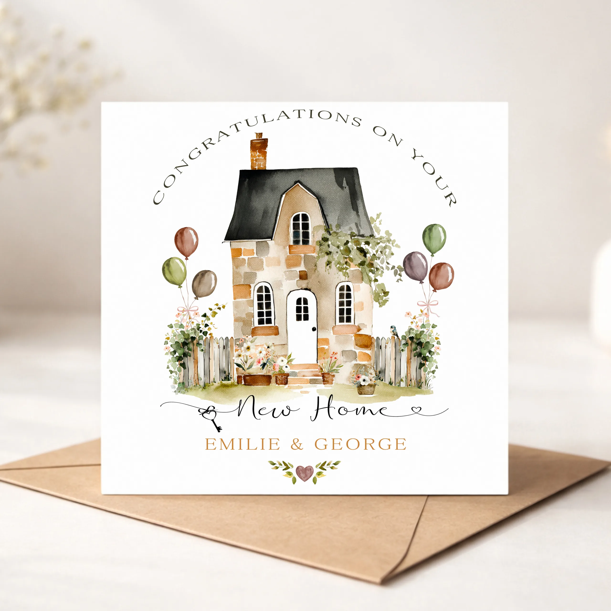 Personalised New Home Card