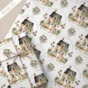 Personalised New Home Gift Wrapping Paper