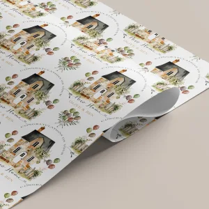 Personalised New Home Gift Wrapping Paper