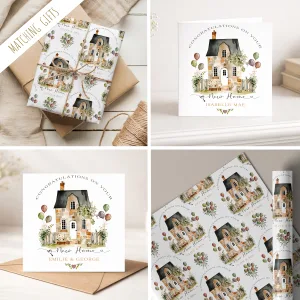 Personalised New Home Gift Wrapping Paper