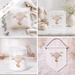 Birthday Hot Air Balloon Gift Wrapping Paper